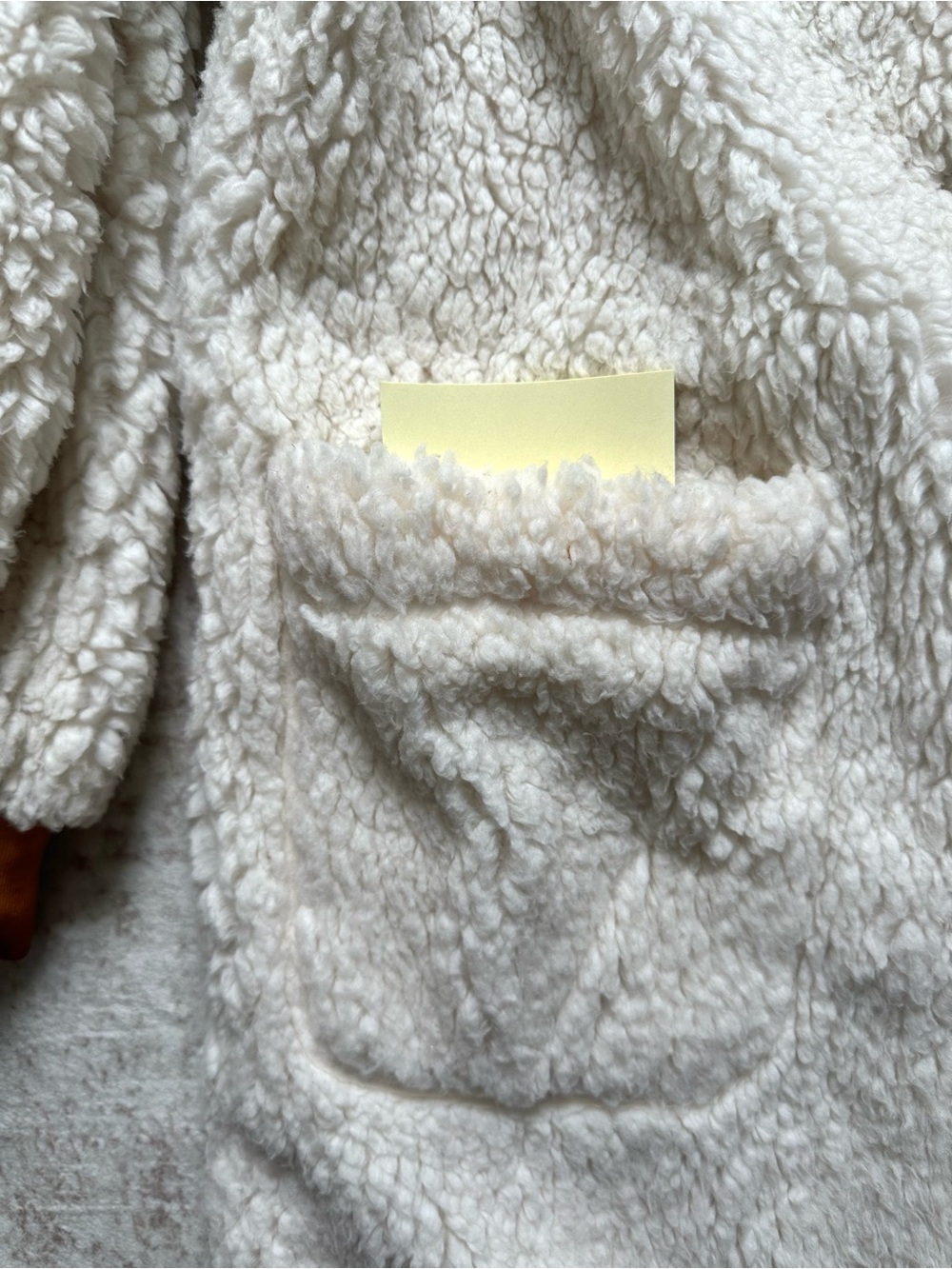 Something Navy Reversible Teddy Coat in Camel - Picture 11 of 12